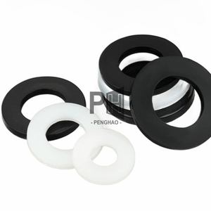 M2 M2.5 M3 M4 M5 M6 M8 M10 M12 Blanc Noir Plastique Nylon Rondelle Plate Plan Entretoise <span class=keywords><strong>Isolation</strong></span> Joint Anneau Pour Vis Boulon - Product Image 5