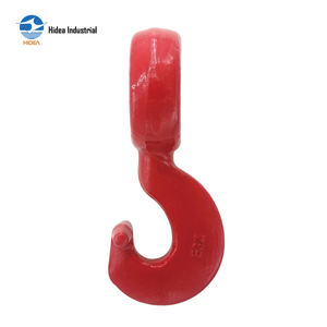 Gancho <span class=keywords><strong>de</strong></span> Acero Forjado G80 con Ojo Giratorio y Recubrimiento en Polvo Rojo <span class=keywords><strong>de</strong></span> Alta Resistencia para Almacenamiento, Amarre, Remolque y Elevación <span class=keywords><strong>de</strong></span> HIDEA, <span class=keywords><strong>de</strong></span> 2t a 21.2t - Product Image 4