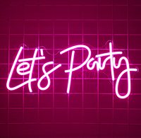 Enseigne lumineuse LED néon « Lets Party » de CARREY, décoration de bar, enseigne lumineuse néon pour magasin et bar