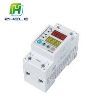 Dispositif de protection contre les surtensions et les sous-tensions réglable à double affichage sur rail DIN 63A 100V 420V