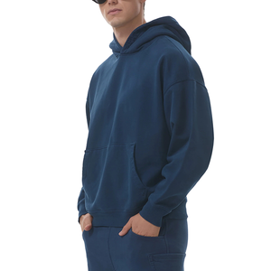 Sudadera con capucha de algodón de gran tamaño OEM jersey de peso pesado unisex logotipo personalizado ropa de calle Sudadera con capucha polar fabricante a granel - Product Image 2