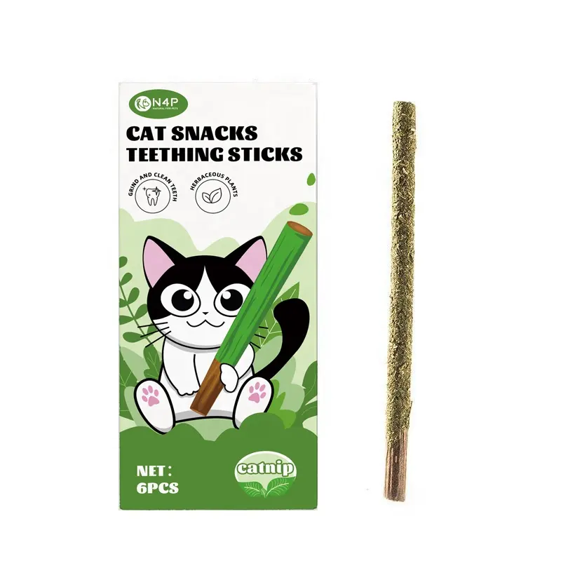 N4p गर्म बिक्री प्राकृतिक पौधे बिल्ली दांत साफ करने वाली cat खिलौने सिल्वरवाइन मटाटाबी स्वस्थ बिल्ली चाव