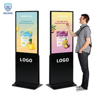 Affichage numérique vertical LCD pour kiosque publicitaire avec écran tactile 4K, CMS gratuit, fonctionnement 24/7, faible MOQ