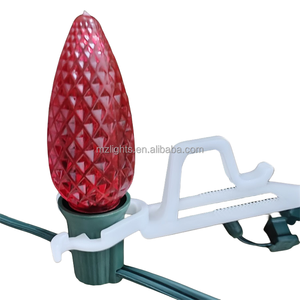 Rõ Ràng Nhựa Tất Cả Trong Một Clip Đất Sét Gạch Mái Clip Giáng Sinh Ánh Sáng Clip Cho C9 C7 Đèn Chuỗi Dây Ổ Cắm - Product Image 4