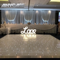 Piste de danse LED Starlit abordable produite en usine, RGB Disco DJ, parfaite pour les mariages et les événements de gala