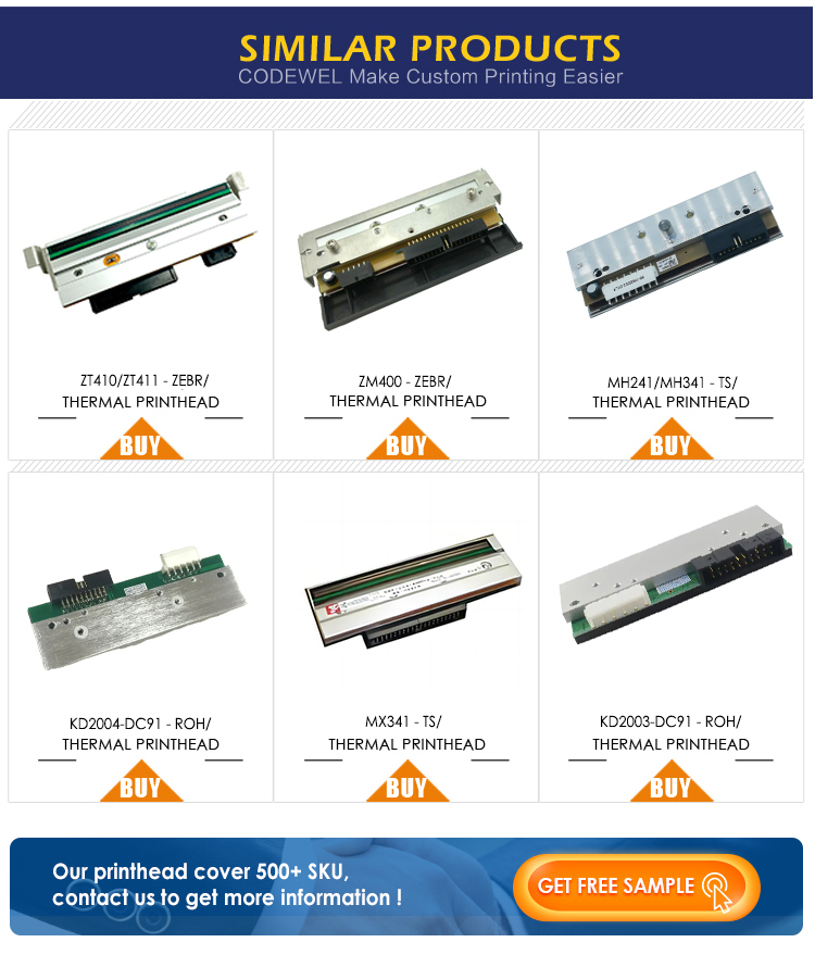 New Compatible ZT231 203dpi 300dpi Printhead for Zebra ZT231