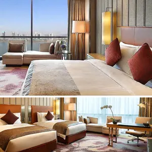중국 가구 공급 업체 유럽 호텔 방 침대 침실 세트 럭셔리 5 성급 호텔 가구 판매