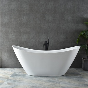 Bañera Independiente de Acrílico para Adultos, Bañera de Diseño Especial para Hogar, Hotel, Proyecto B&B, Bañera Delgada para Parejas - Product Image 2