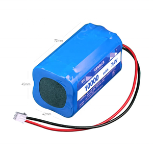 Pack de batteries lithium-ion rechargeables 18650 2S2P 7,4V 6400mAh 6,4Ah avec connecteur XH2.54mm 2P pour appareils à forte consommation d'énergie - Product Image 6