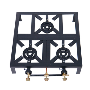 Cocina de Gas Portátil de 3 Quemadores, Estufa de Gas Portátil de Triple Quemador con Estructura Estable para Acampar al Aire Libre - Product Image 2