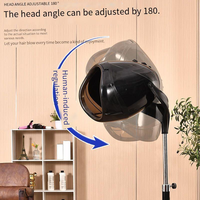 Sèche-cheveux professionnel à haute vitesse avec support, machine de salon de coiffure avec capot, support pour salons de coiffure avec roulettes