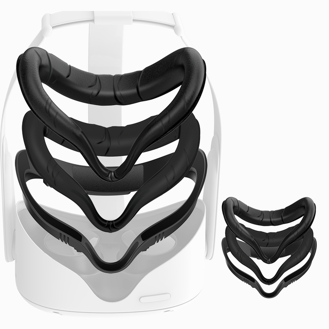 VR Facial Interface Bracket for for 2 VR Compatible 2 Replaceable Leather Face Pad Cover Frame Sweatproof Comfortable