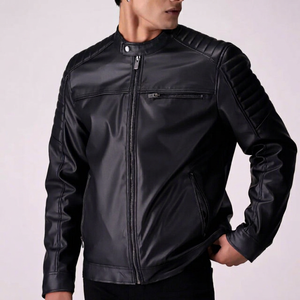 Chaqueta de cuero para hombre de alta calidad Chaqueta de cuero para hombre MOQ bajo Chaqueta de cuero para hombre recién llegada - Product Image 1