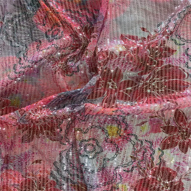 2025 African Latest 3D Beaded Sequin
