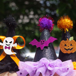 Pet Halloween Dog zucca pipistrello fantasma cappelli eco-friendly tessuto Non tessuto modello solido - Product Image 3