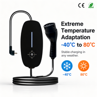 Chargeur EV portable 3,5 kW 16A GBT EVSE réglable 8A 10A 13A 16A avec contrôle par empreinte digitale, câble de charge IP65 CE RoHS GBT