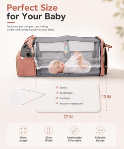 <span class=keywords><strong>Mochila</strong></span> Pañalera Multifuncional <span class=keywords><strong>para</strong></span> Mamá, 25L de Gran Capacidad, con Cambiador de Bebé, Impermeable, Bolsa de Viaje <span class=keywords><strong>para</strong></span> Pañales y <span class=keywords><strong>Maternidad</strong></span> - Product Image 2
