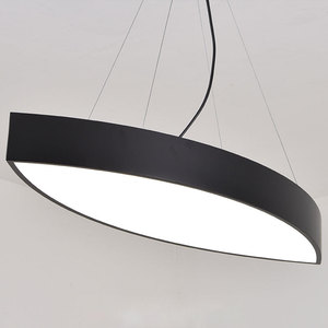 Luminaire suspendu LED doré, corps en acier inoxydable, hauteur réglable, lumière blanc chaud 3500K, lampe de plafond pour salon, CRI 90, garantie 5 ans - Product Image 3