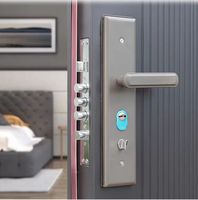 Portes de sécurité en métal de qualité supérieure pour l'entrée de la maison, les supermarchés, les villas, structure en aluminium coulé renforcée, anti-effraction