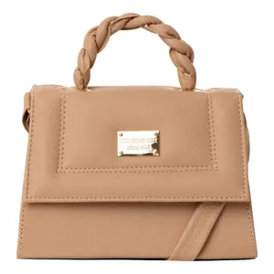 Fana borsa a tracolla in pelle Vintage con manico Makeup singolo impermeabile e decorato a fiori per le donne per l'estate e l'inverno - Product Image 1
