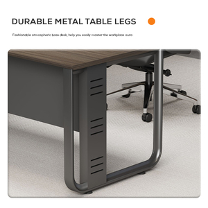 Escritorio ejecutivo, juego de mesa y silla de oficina, mesa Ceo, escritorio de oficina en forma de L, escritorio de estudio moderno, Oficina Ceo de lujo - Product Image 5