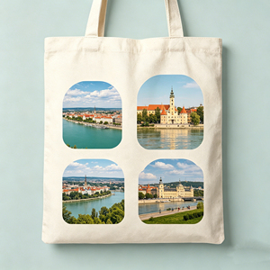 Grand sac fourre-tout décontracté en toile personnalisable avec fermeture éclair, idéal pour le shopping ou l'usage quotidien, parfait pour la plage - Product Image 2