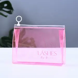 2022 Fashion Custom Women Clear Makeup Organizer Pouches Travel Toiletry Bags Transparent PVC Cosmetic Pouch Bag