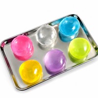 Jouet à presser réaliste à texture Vaseline, boule anti-stress malléable à l'huile de coco, jouet sensoriel doux et souple non rebondissant pour le soulagement du stress