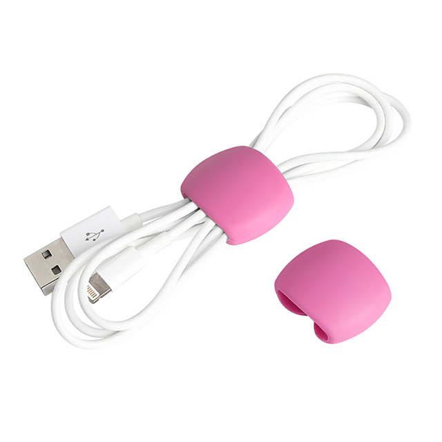 2022 Wholesale XL Brand Reusable Silicone Cable Clips & Ties for USB Cables Model XLZY-02 500PCS