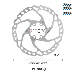 Freni Meccanici WAKE per Bicicletta, Pinze Freno Anteriori e Posteriori in Lega di Alluminio, Pastiglie e Cavi per Bicicletta - Product Image 2