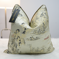 Housse de coussin décorative personnalisée en jacquard, taie d'oreiller en velours coupé pour la maison et l'hôtellerie