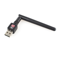 Adaptador WiFi USB 2.0 Inalámbrico de 150mbps, Tarjeta de Red Inalámbrica 802.11N, Receptor WiFi con Antena
