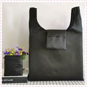 Wholesale Custom Logo Letter Pattern Reusable Foldable X-Large <b>Nylon</b> Polyester <b>Zipper</b> Closure Shopping <b>Tote</b> <b>Bags</b> - Product Image 3