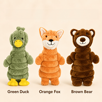 Jouet en peluche pour animaux de compagnie avec son couineur, structure corporelle multicouche, adapté à la mastication et au jeu interactif