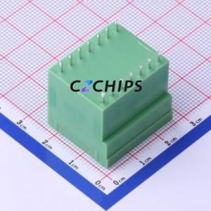 KF2EDGVH-3.5-2*7P Plug-in Terminal Block Through hole,P=3.5mm Connector Board-to-Board / Socket - Closed 2x7P 3.5mm Green - Product Image 2