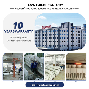Ovs cupc ADA 1.28gpf dòng chảy thấp bản đồ 1000g WC Toilette thủy tinh Trung Quốc S bẫy nhà vệ sinh bát kép tuôn ra hai mảnh nhà vệ sinh cho phòng tắm - Product Image 3