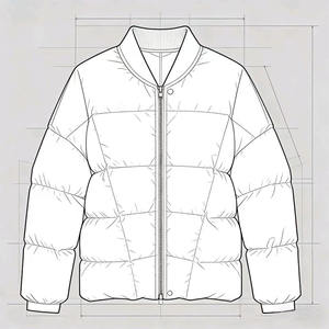 Giacca <span class=keywords><strong>Invernale</strong></span> da <span class=keywords><strong>Donna</strong></span> Personalizzabile, Spessa, Casual, Calda, Imbottita con <span class=keywords><strong>Piumino</strong></span> d'Oca Bianco, Design con Colletto Alto e Cerniera - Product Image 4