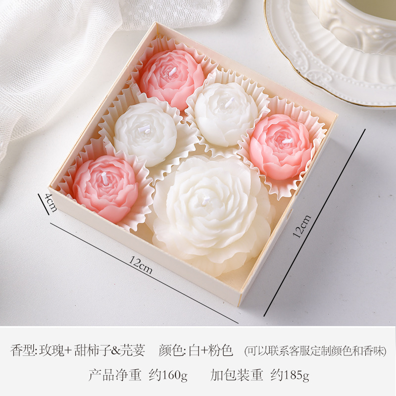 Coffret Cadeau Pivoine - Blanc + Rose (Nouvel Emballage)