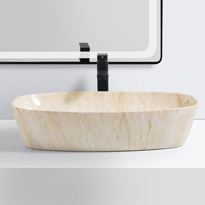 Kidoir Vente en gros de haute qualité commerciale moderne pour l'extérieur <span class=keywords><strong>japonais</strong></span> céramique <span class=keywords><strong>marbre</strong></span> sur pied lavabo à main Waschbecken - Product Image 3