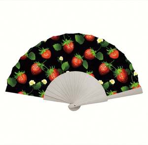 Abanico Plegable de Madera Grabado Personalizado, Abanicos Personalizados para Bodas, Cumpleaños, Decoración de Fiestas de Bebés, Regalos para Invitados - Product Image 1