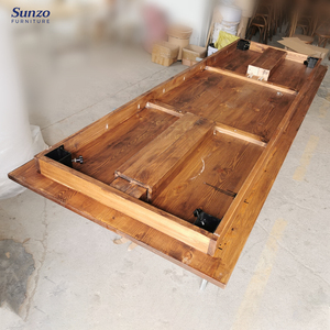 Cổ mộc mạc thông gỗ trang trại ăn uống rắn gỗ Bảng cho tiệc tổ chức sự kiện phong cách đám cưới - Product Image 3