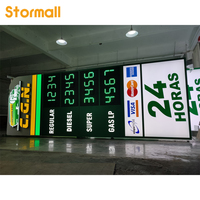 Letrero de Precio de Combustible LED con Control RF y Logotipo Personalizado, Tótem de Pie para Gasolinera
