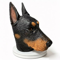 Masque en latex réaliste de chien Doberman, masque animal intégral pour Halloween, cosplay, fête, accessoires de costume