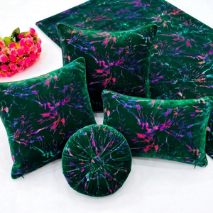 Premium Multicolor Foil Velvet Printed Fabric for Dresses Apparel Fashion Wear Home Decor Custom OEM - Product Image 1