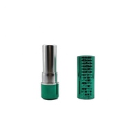 ZHENHAI Nouveau Tube de Rouge à Lèvres de Luxe Vert Électroplaqué Haute Qualité Brillant Métallique Imperméable Formule Végétalienne Sans Produits Chimiques
