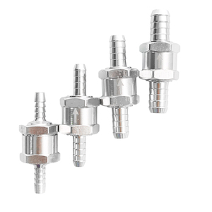 Válvula de Retención de Combustible de Aluminio de 6-12 mm con Control Manual, Válvula Unidireccional para Sistemas de Aceite, Gasolina y Diésel de Automóviles - Product Image 1