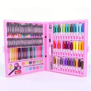 Ensemble de peinture et de dessin pour enfants de 68 pièces avec crayons, pastels à l'huile, marqueurs d'aquarelle, crayons de couleur, outils pour garçons et filles, cadeau - Product Image 2