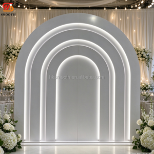 Arco de PVC con Iluminación LED, Fondo de Túnel Iluminado en Blanco para Decoración de Bodas y Eventos, Venta al Por Mayor de Fábrica - Product Image 6