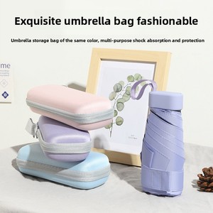 Parapluie pliant cinq volets léger pour femme, protection solaire 50% UV, <span class=keywords><strong>personnalisable</strong></span>, impression de logo, vente en gros - Product Image 2