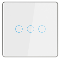 Interrupteur Tactile ZigBee Sans Condensateur Sans Fil Neutre Uniquement Fil Sous Tension Relais Magnétique Universel CE RoHS Vente en Gros OEM ODM